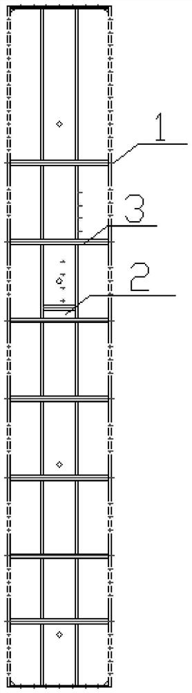 Template capable of automatically monitoring verticality, and method