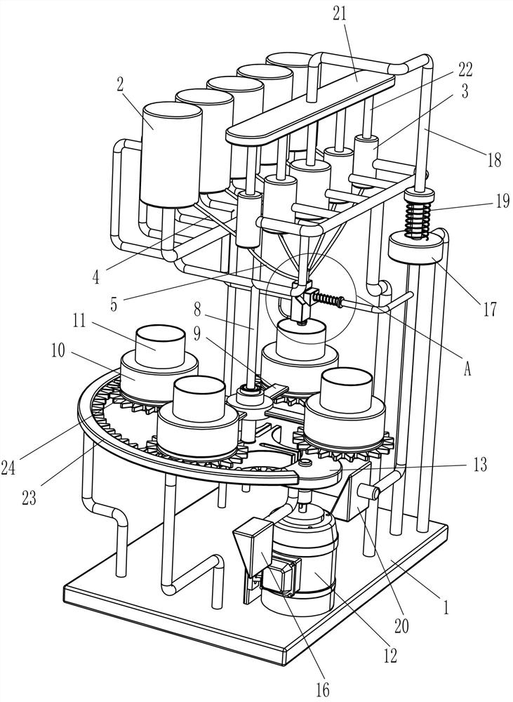 A rapid dispensing device for medical care