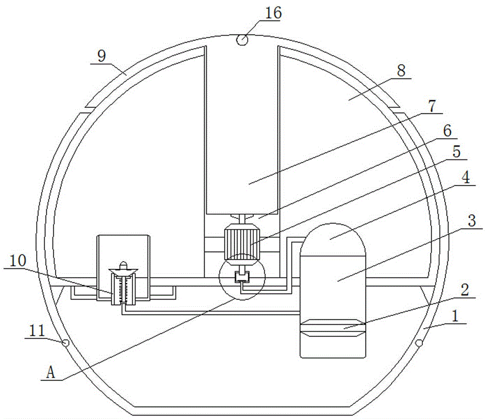 Intelligent rotary spraying indoor sterilization and humidification device