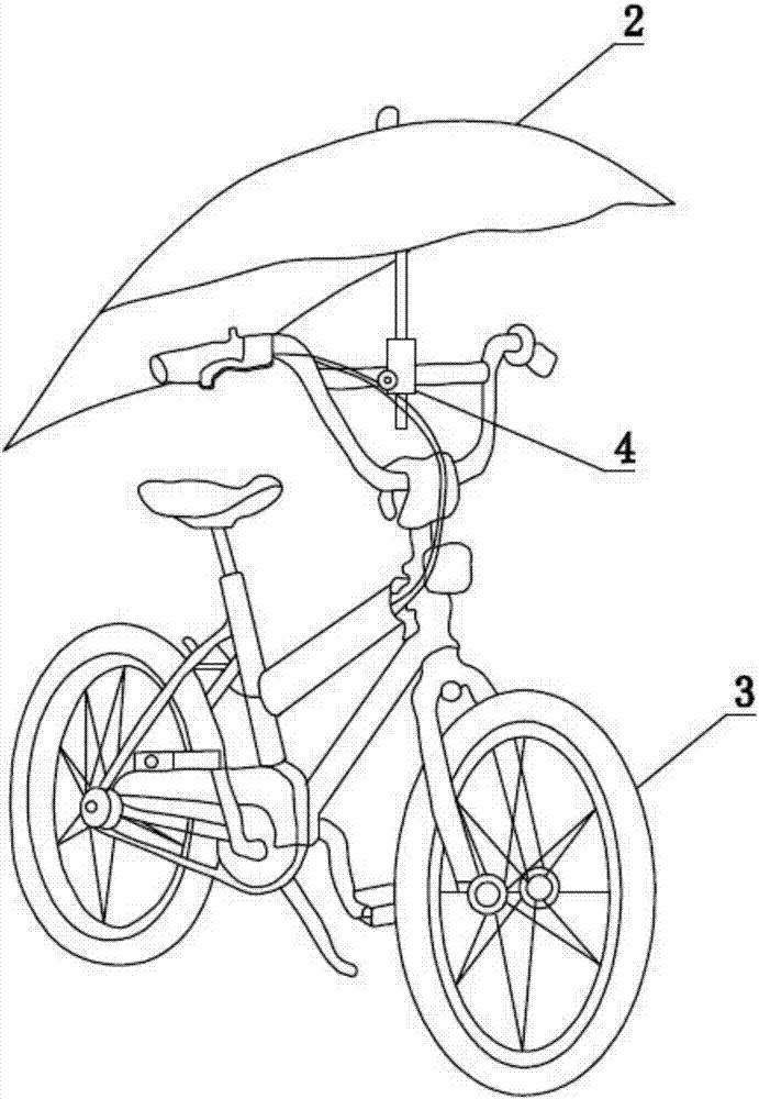 Rain-gear-sharing system for bicycles