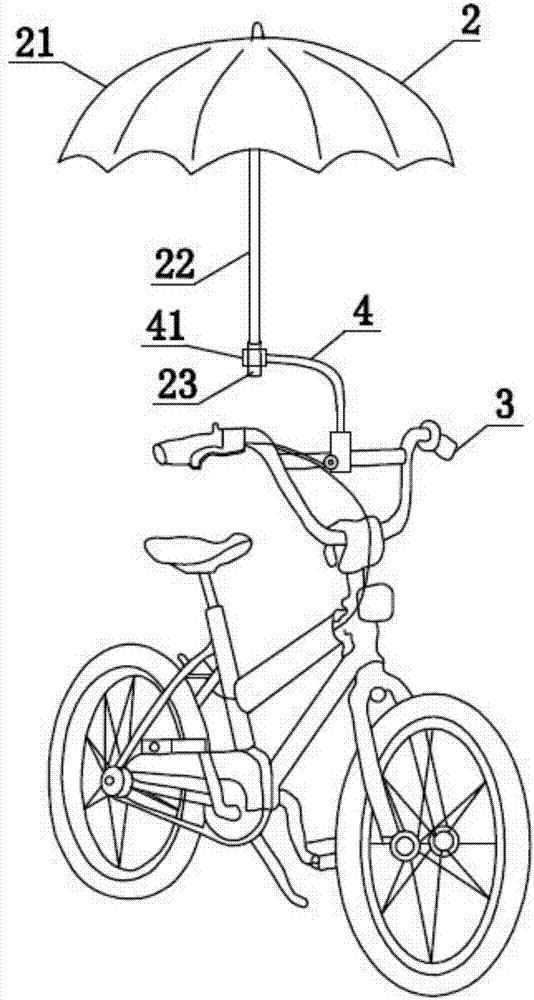Rain-gear-sharing system for bicycles