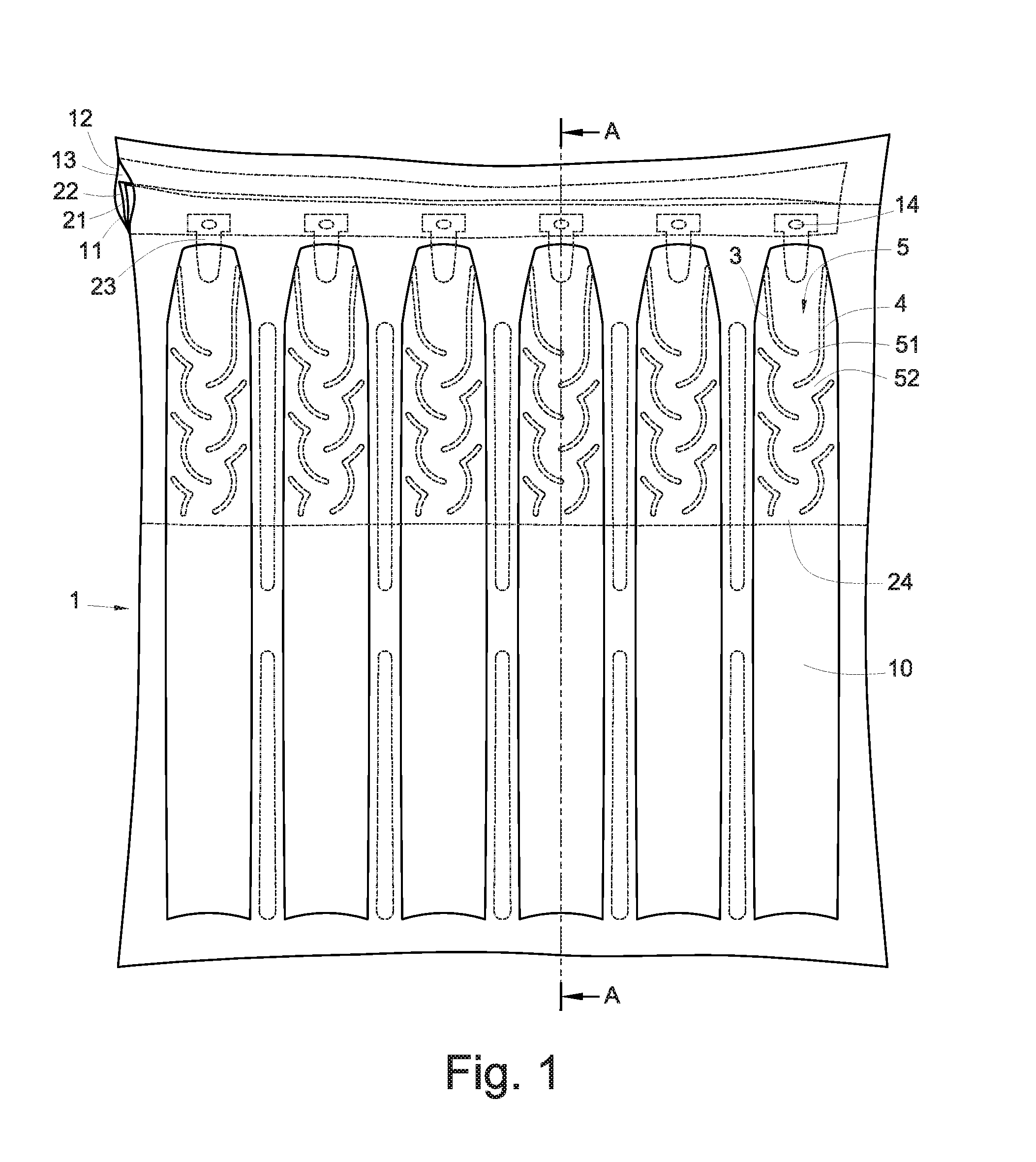 Nonlinear air stop valve structure