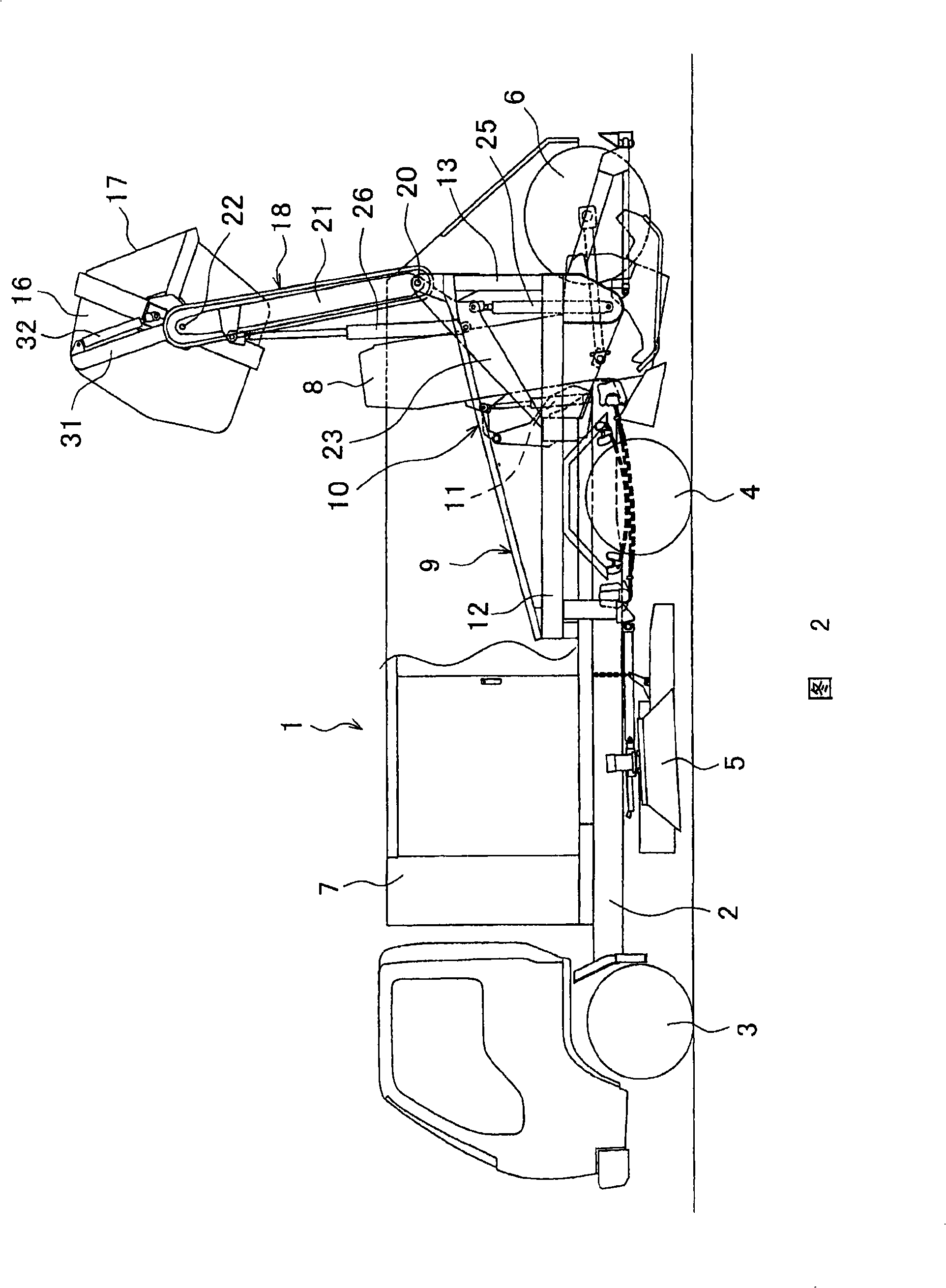 Brush type road sweeper