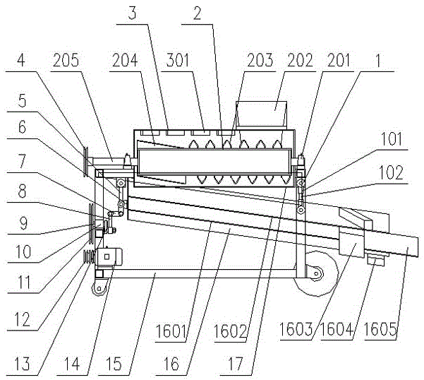 Oily peony seed threshing and sorting device and process