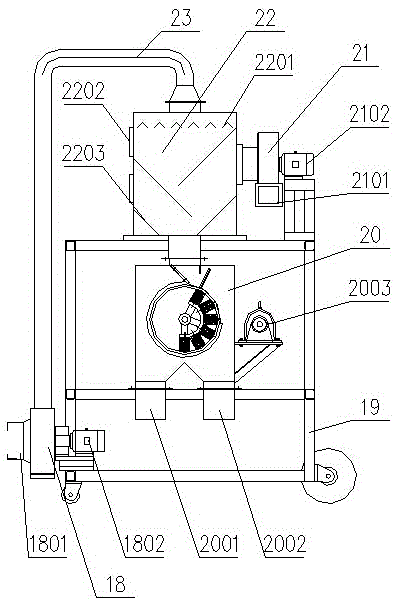 Oily peony seed threshing and sorting device and process