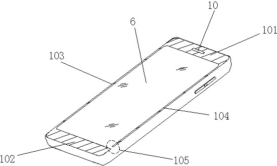 Coupling feed-in type antenna device for mobile phone