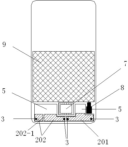 Coupling feed-in type antenna device for mobile phone