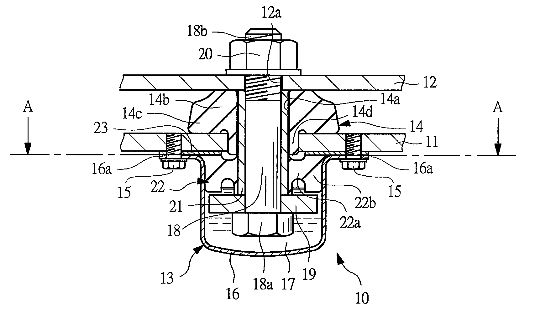 Liquid sealed mount and method of assembling the same