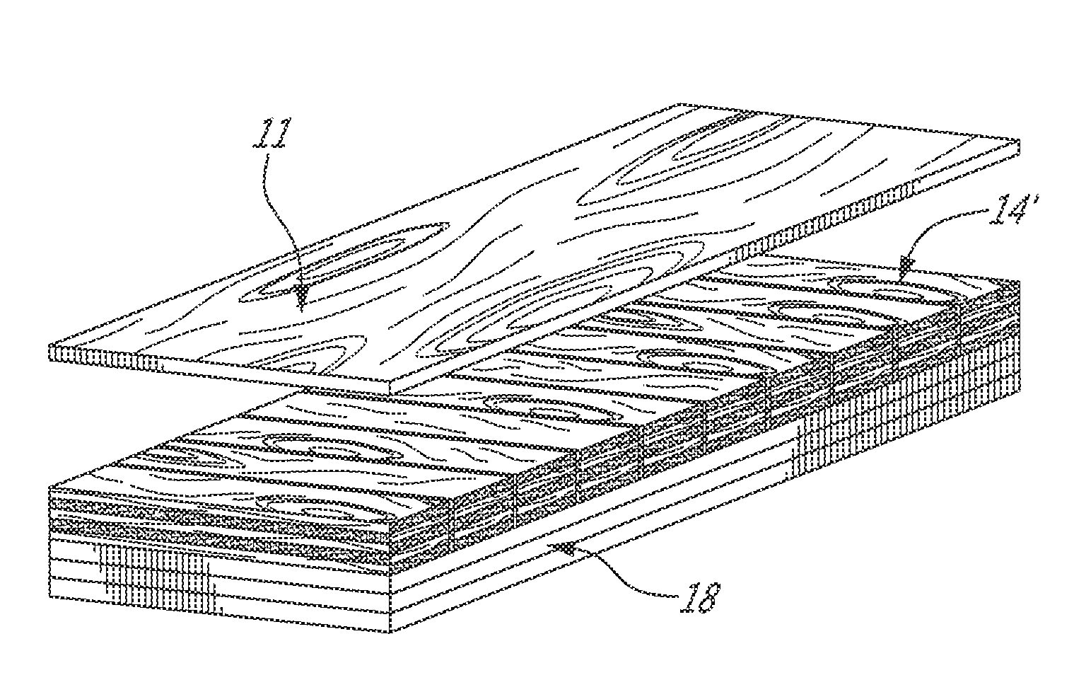 Composite engineered floor board having an oriented strand board (OSB) stabilizing base