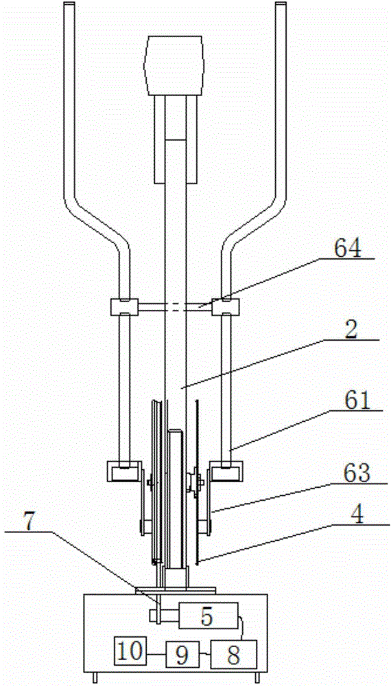 Using method of horizontal power type fitness equipment power generating device