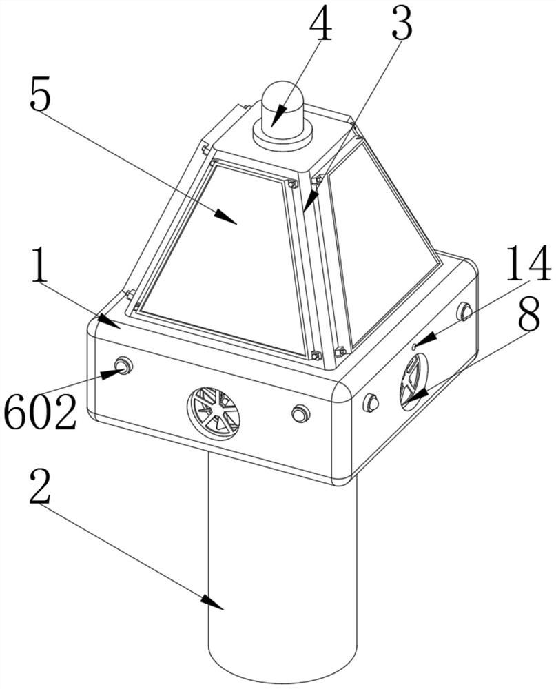 Energy-saving suspension aerator for water environment treatment