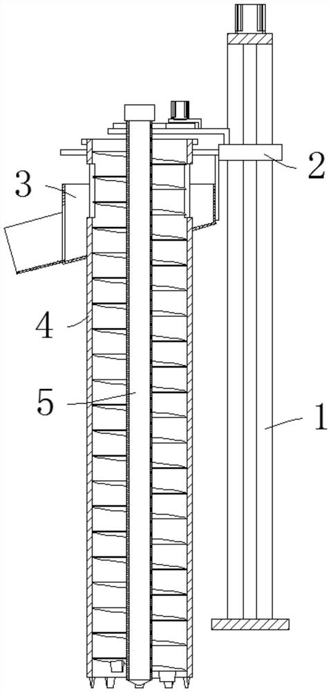 Grouting device for building pile foundation construction