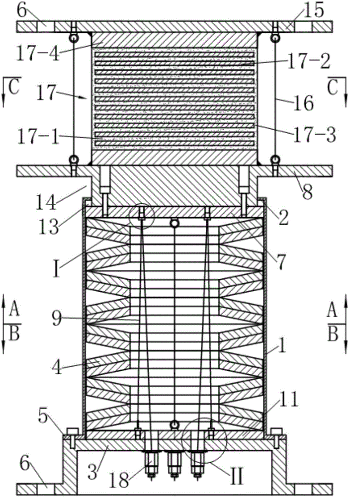 Three-dimensional shock isolation device adjustable in vertical initial stiffness