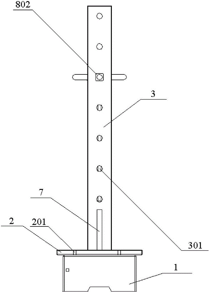 Testing tool and testing method for rigidity of clamp movable positioning mechanism