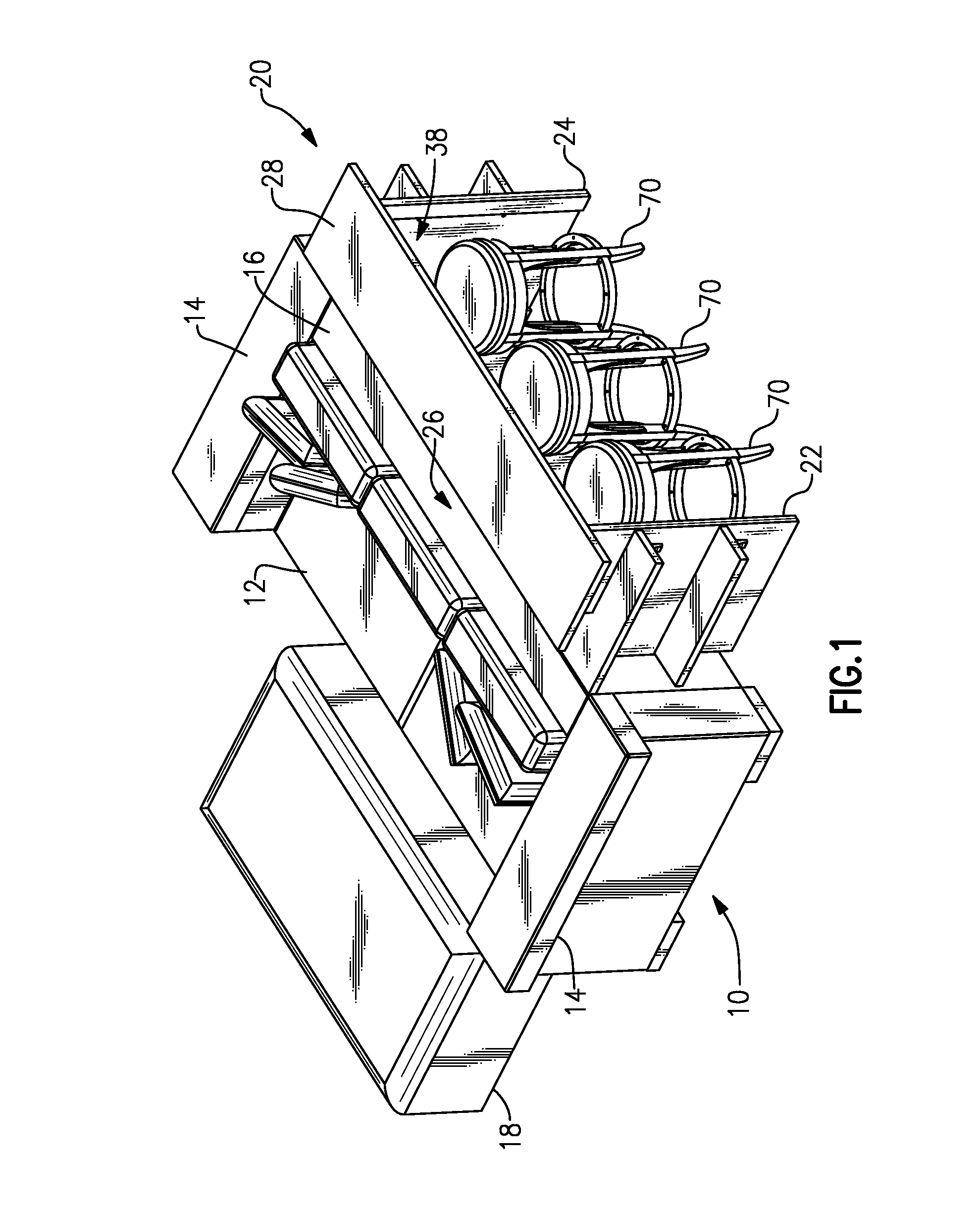 Furniture ensemble with sofa table island