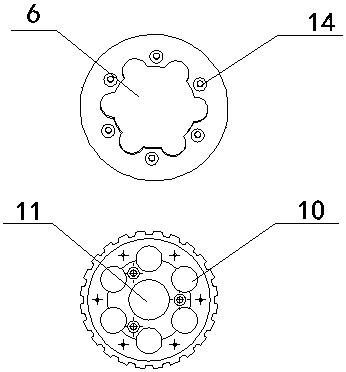 Filter used in sewage treatment device