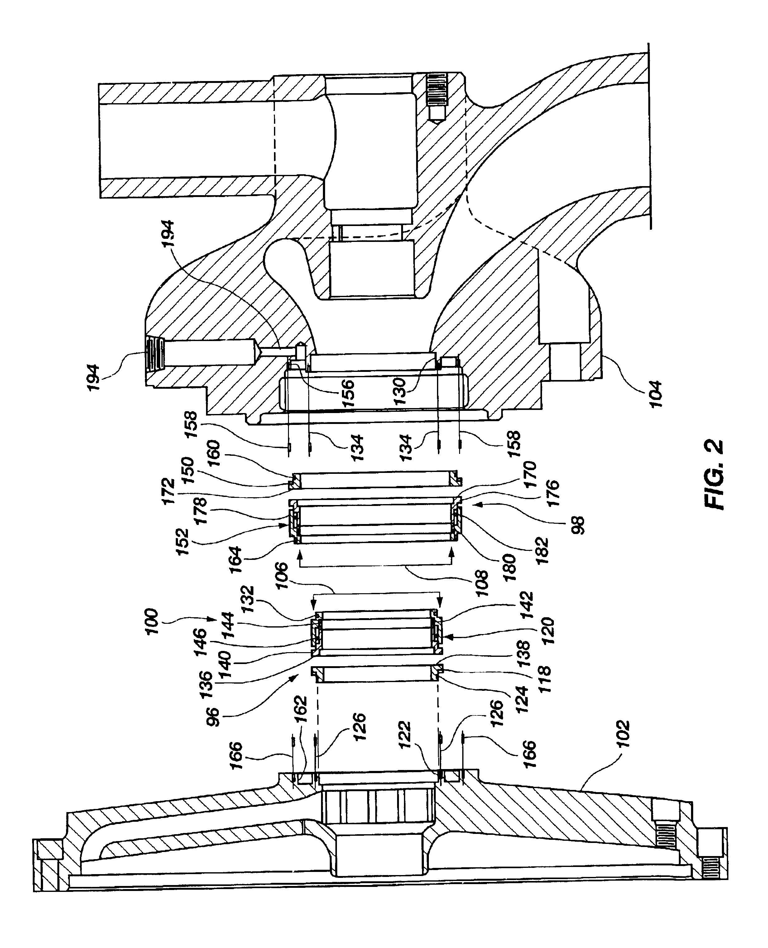 Coaxial seal for a pump