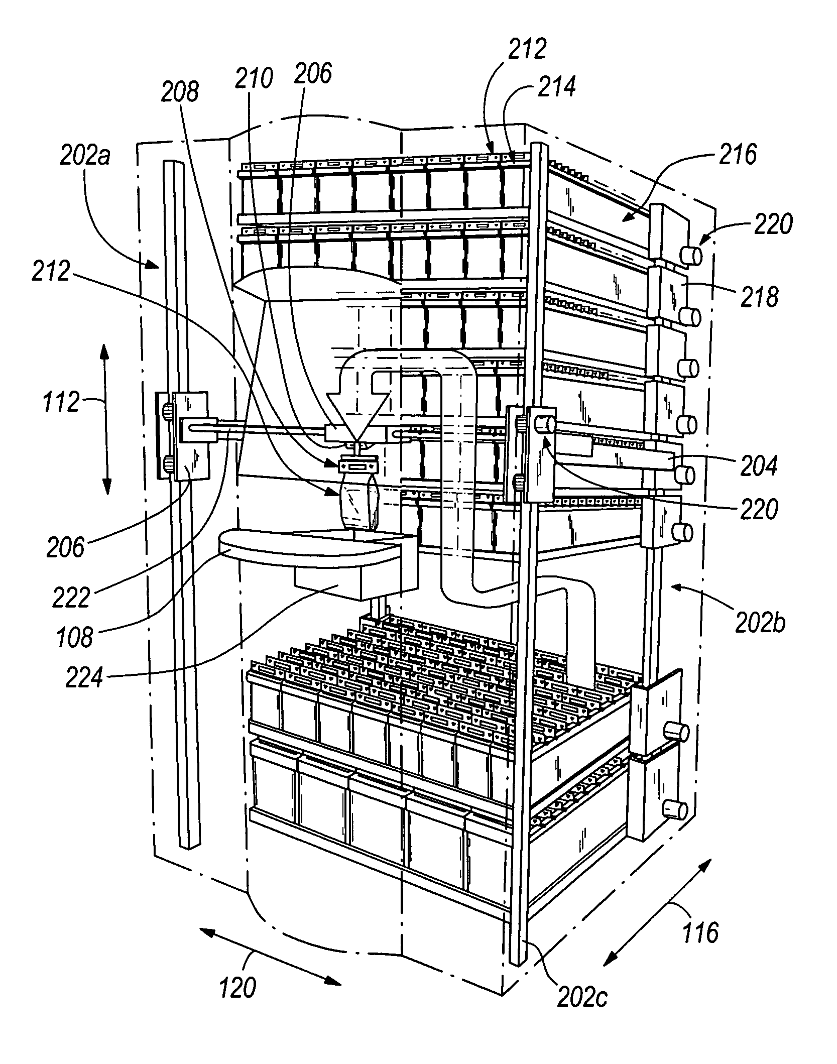 System and method for providing a random access and random load dispensing unit