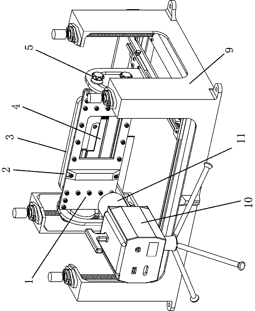 Real-time observation device of valve port jet erosion