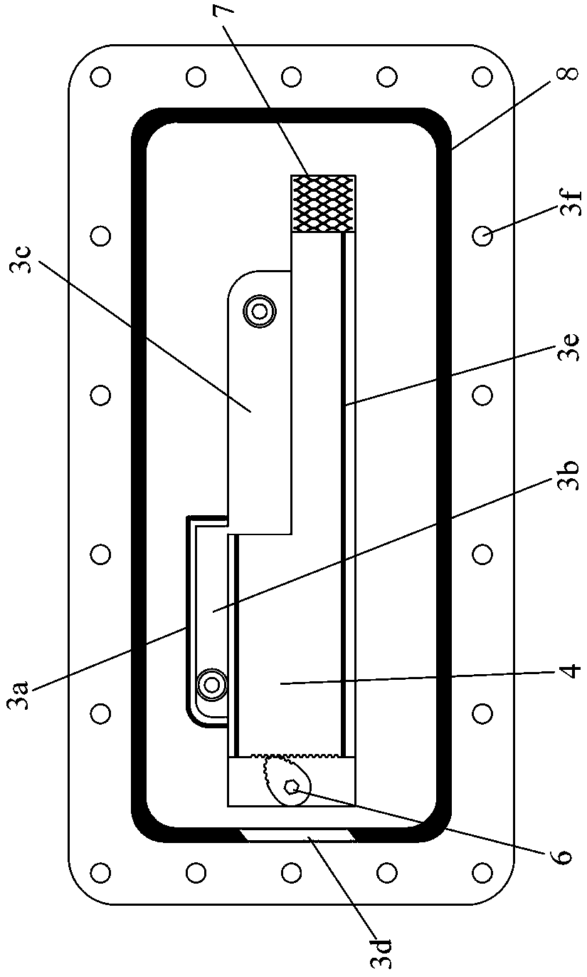 Real-time observation device of valve port jet erosion