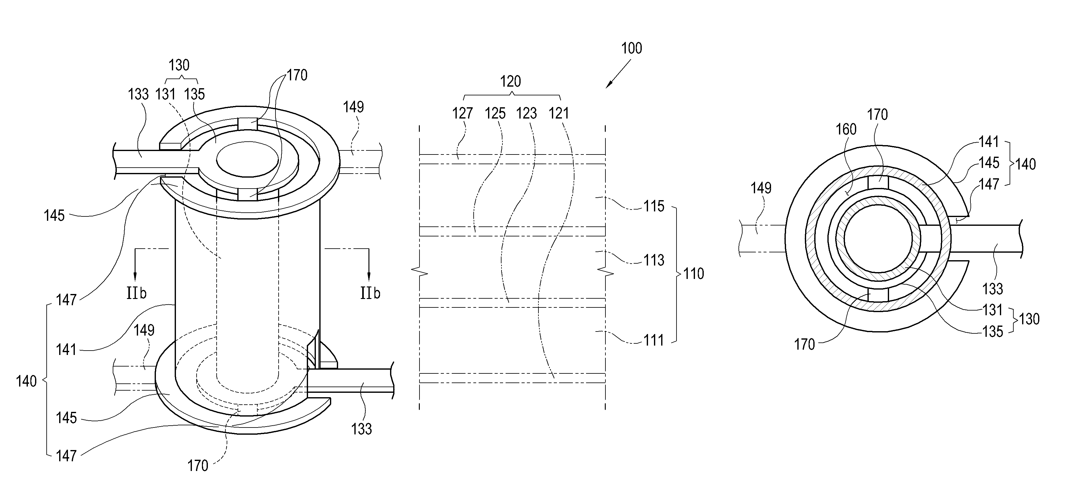 Multi-layer substrate with a via hole and electronic device having the same
