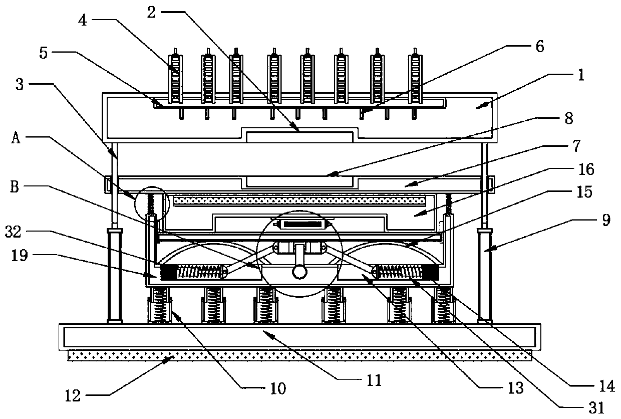 Cast-aluminum rotor die-casting die and die-casting process thereof