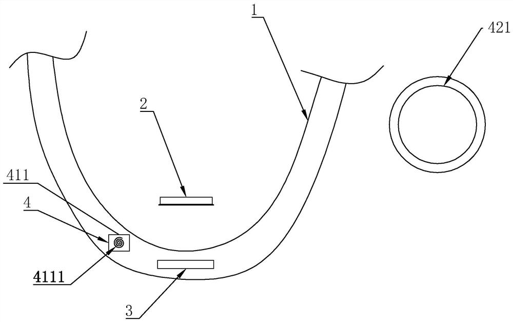 Magneto-electric controllable hanging belt