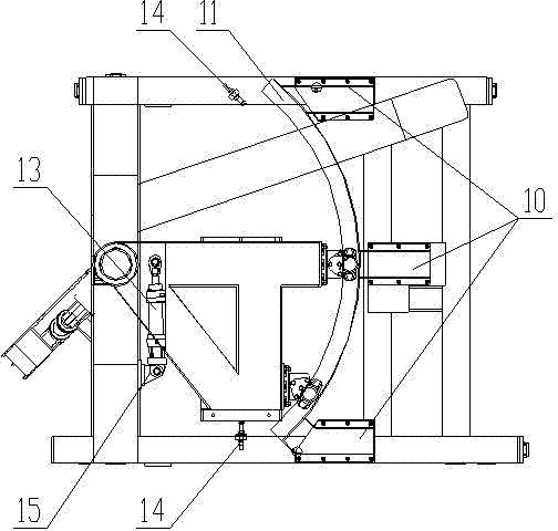 Grinding host rotating device