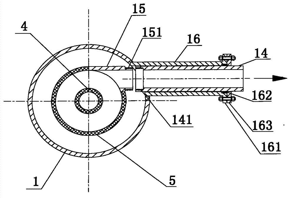 Gas dissolving device capable of combining pipe flow and vortex