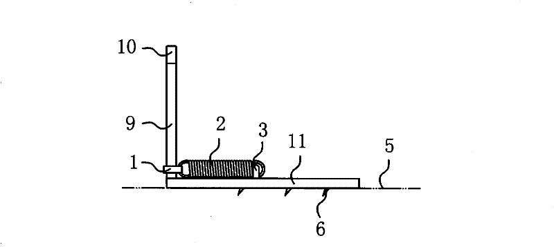 Device for preventing hurdle frame from side shifting on synthetic track