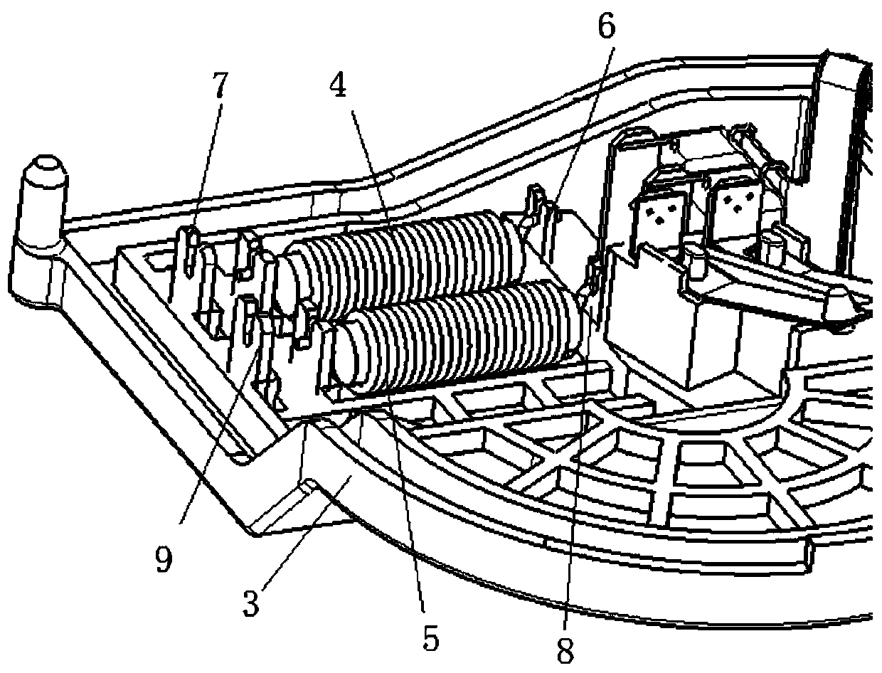 Electrical connection structure of windscreen wiper driving assembly