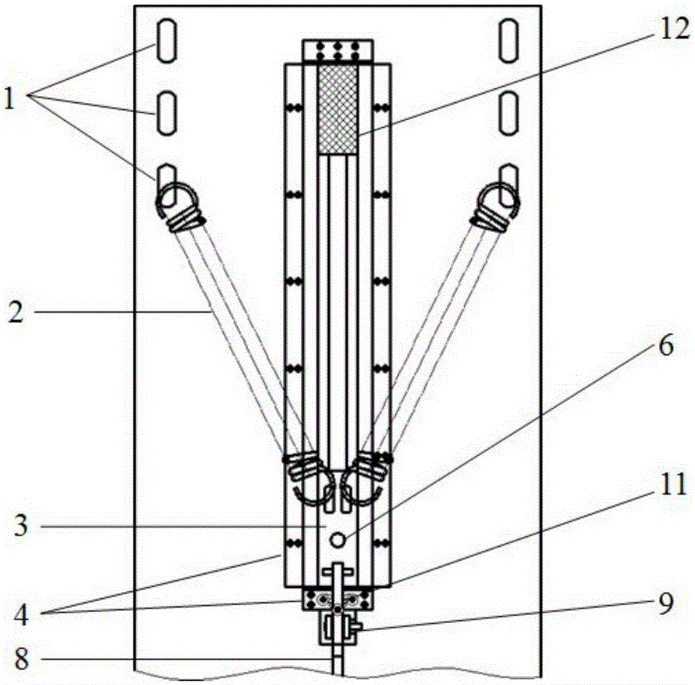 A gas ejection test device