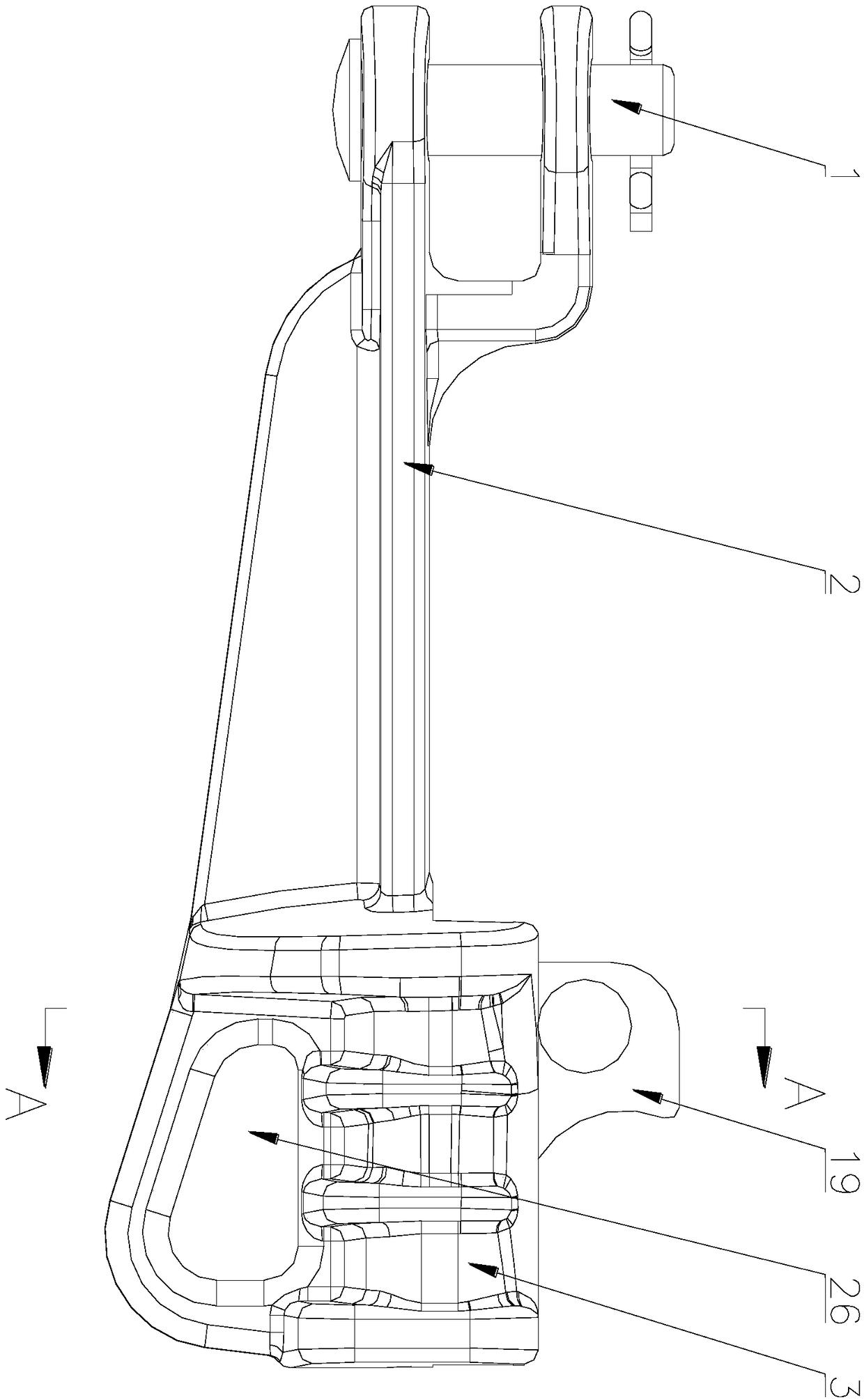 Rapid self-locking type energy-saving strain clamp