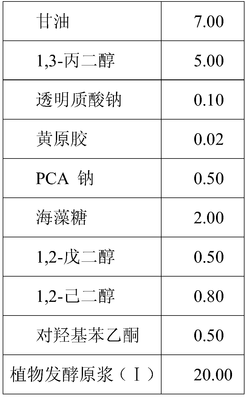 Plant fermentation primary pulp composition and application thereof