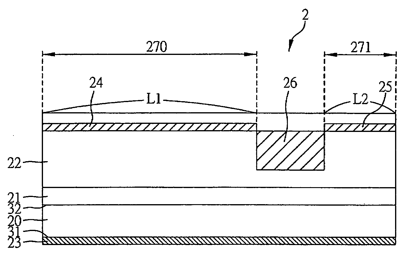 Semiconductor laser device having an insulation region