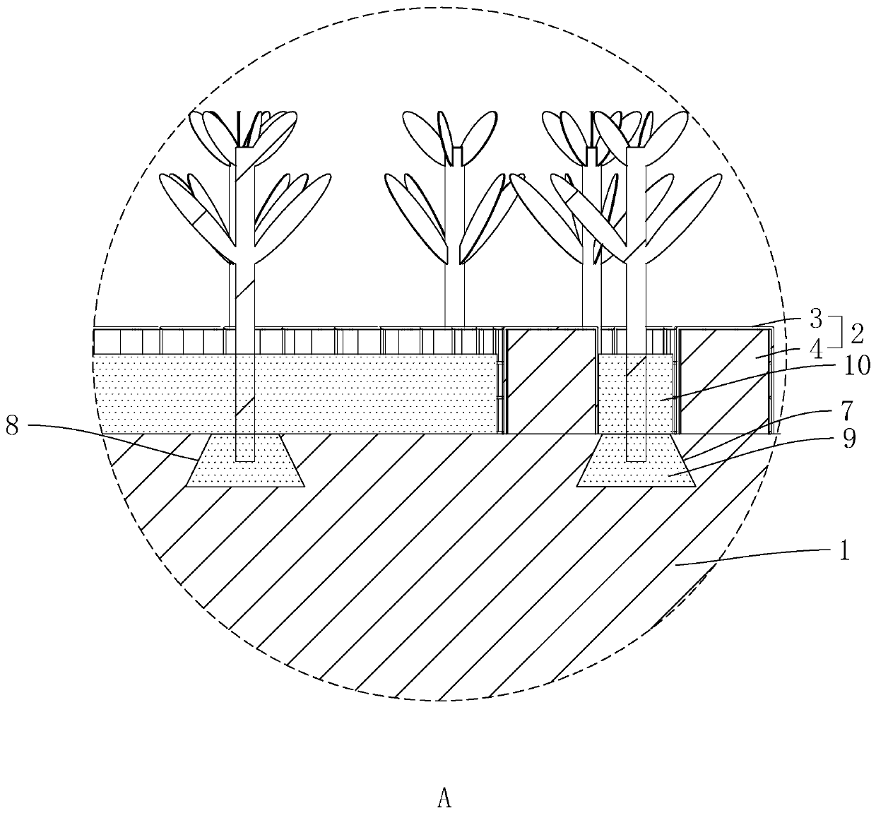 Restoration method for quarry in frozen soil region