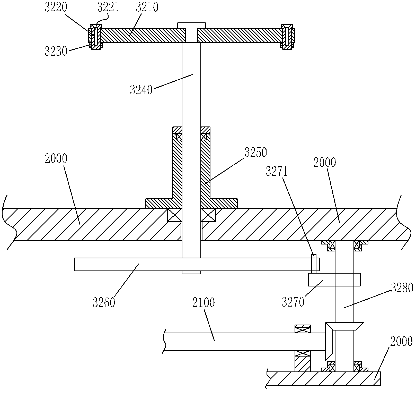 Driving mechanism of material feeding manipulator