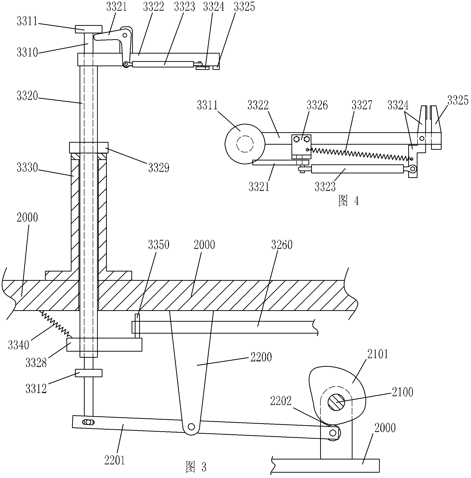 Driving mechanism of material feeding manipulator