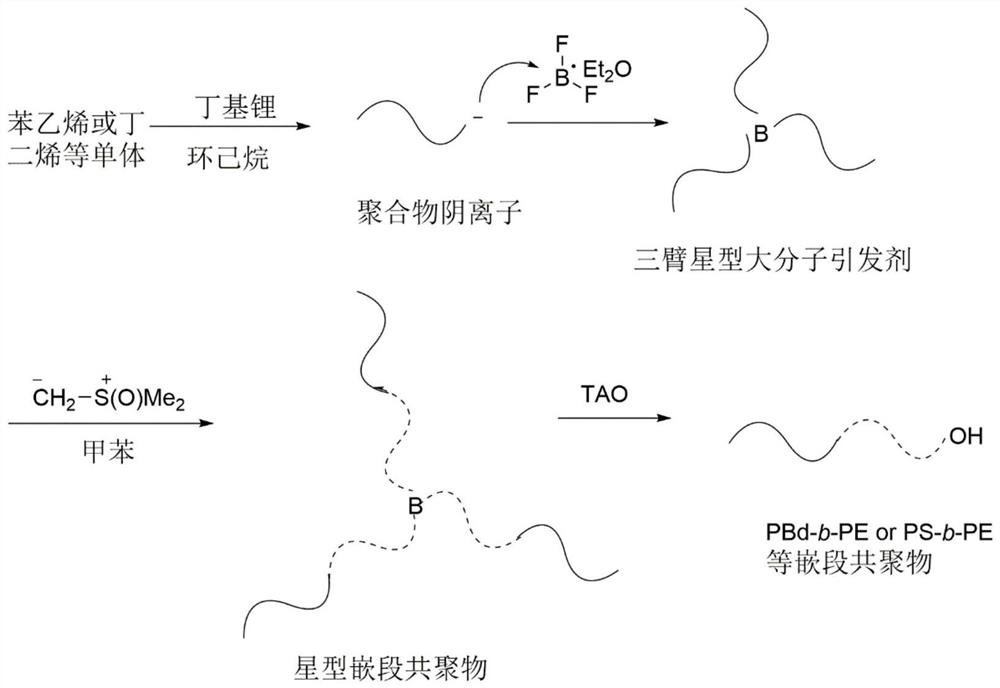A continuous flow polymerization-polymerization coupling method for preparing functionalized polyolefins