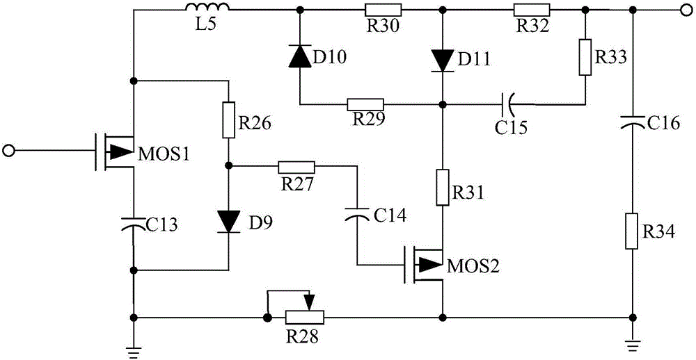 Flyback light emitting diode (LED) switching voltage stabilization driving power supply based on power factor correction circuit