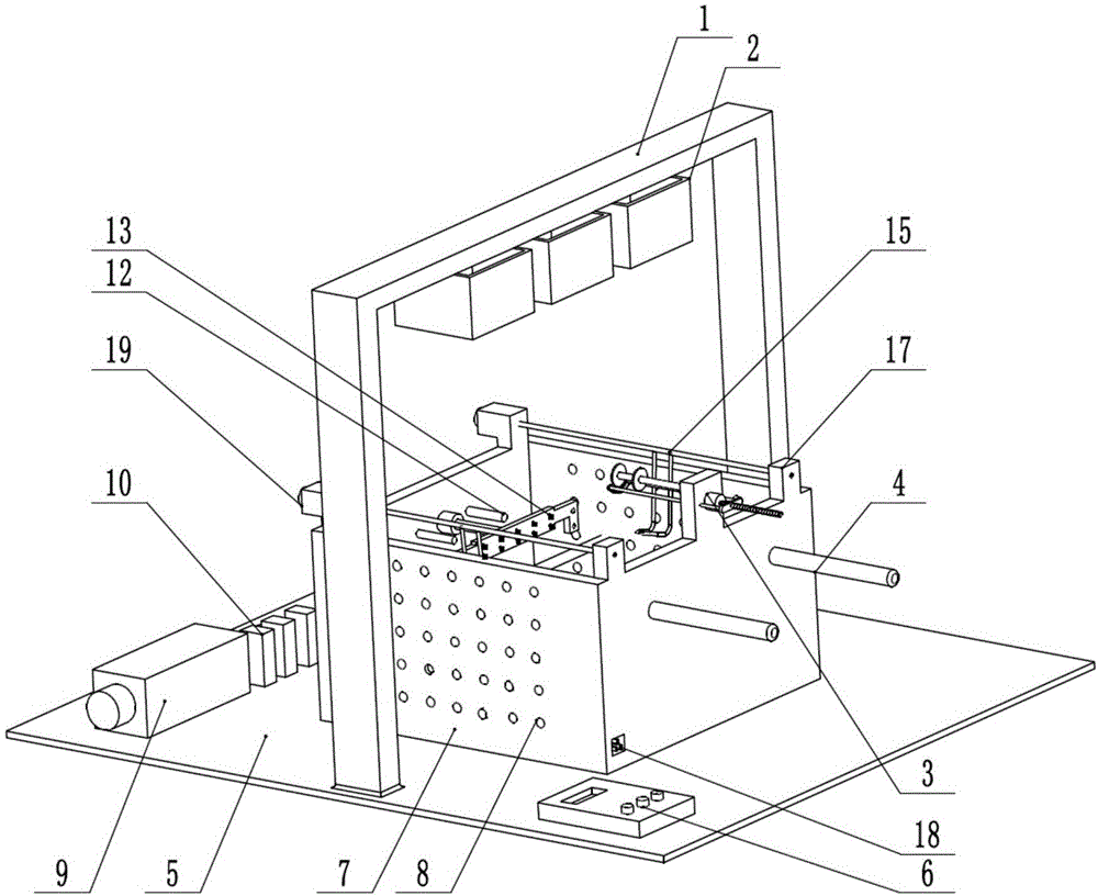 Automatic opening device for packaging convenient bag