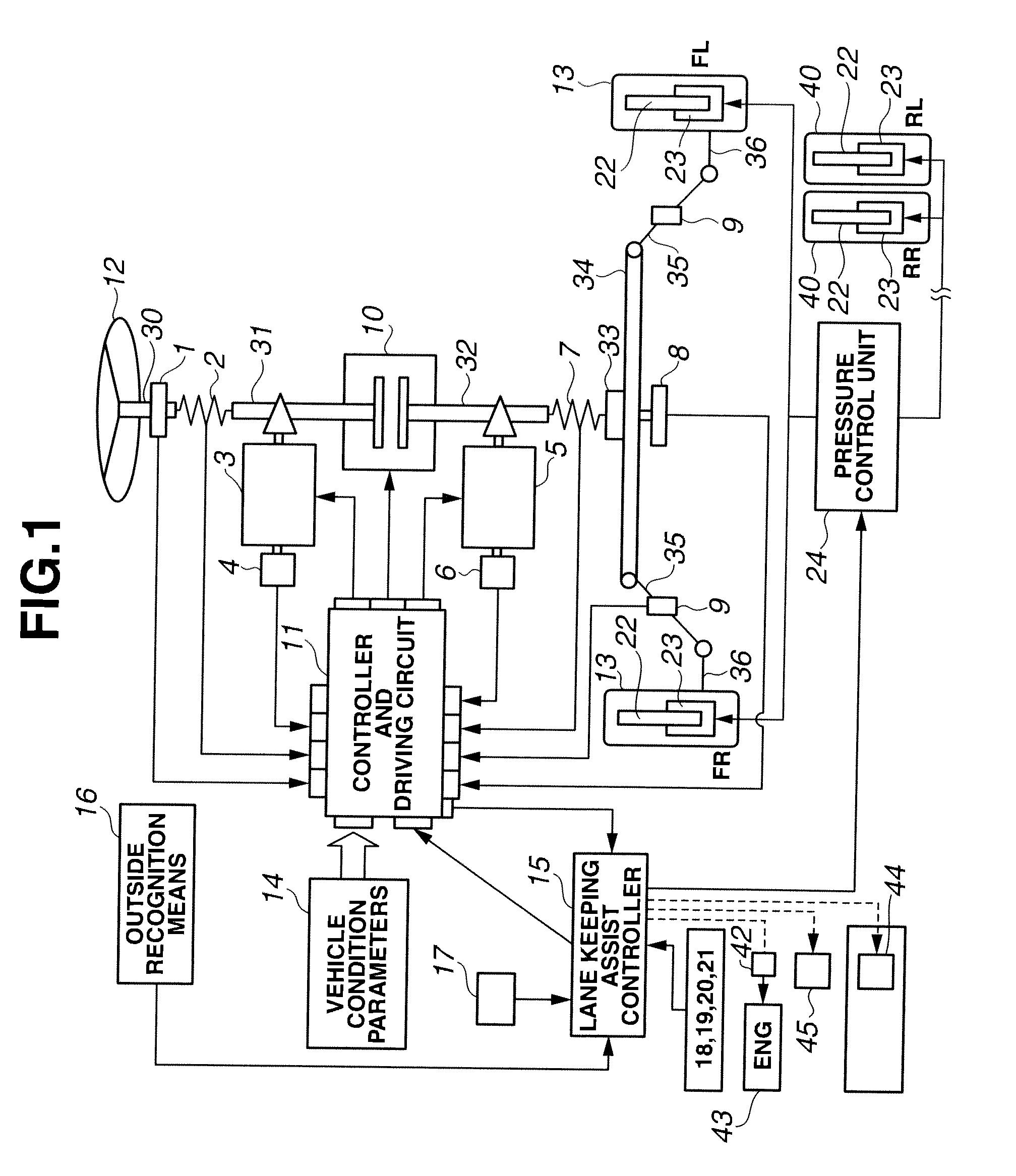 Lane keeping assist device and lane keeping assist method