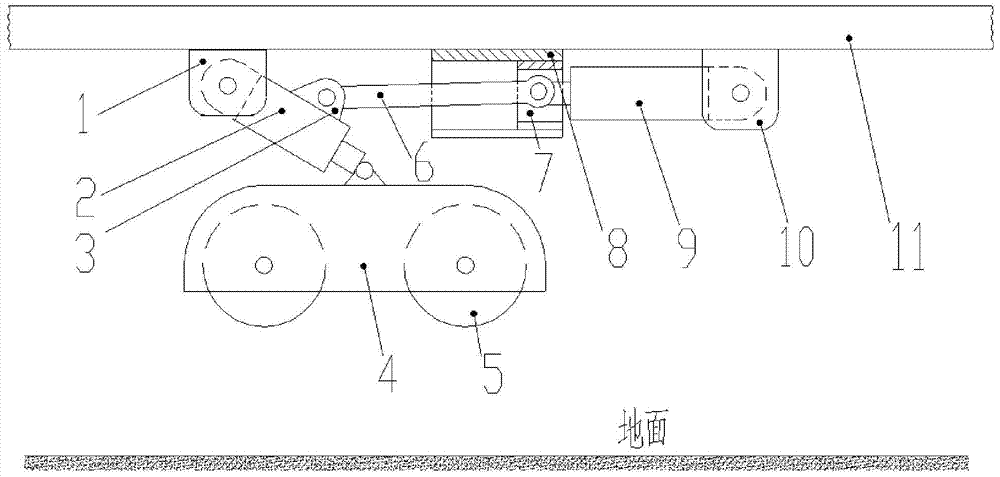 Bridge inspection vehicle traveling mechanism and bridge inspection vehicle