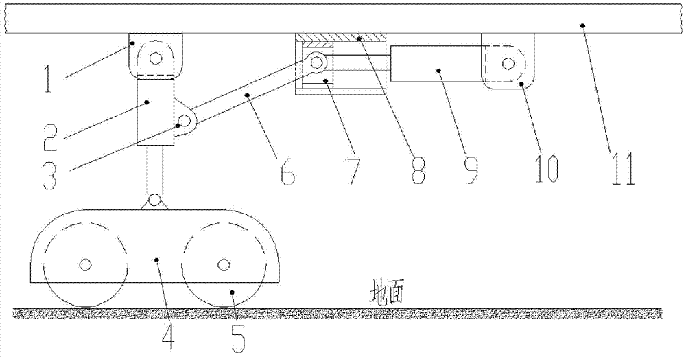 Bridge inspection vehicle traveling mechanism and bridge inspection vehicle