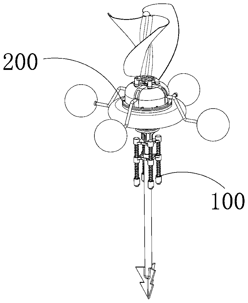 Method for dual power generation by using ocean wave energy and wind energy