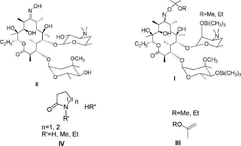 Method for synthetizing clarithromycin intermediate