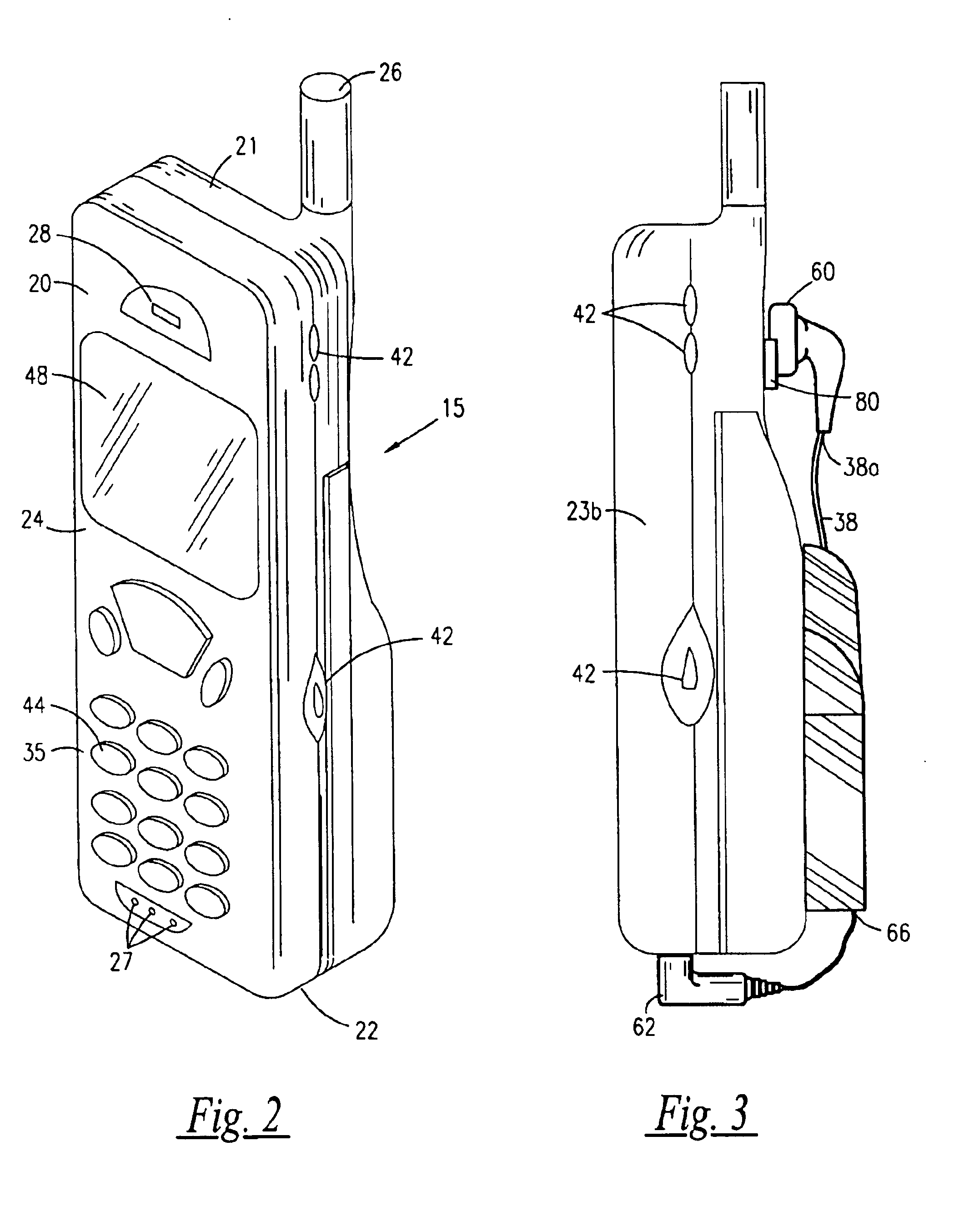Cellular communication device with integral headset retraction assembly