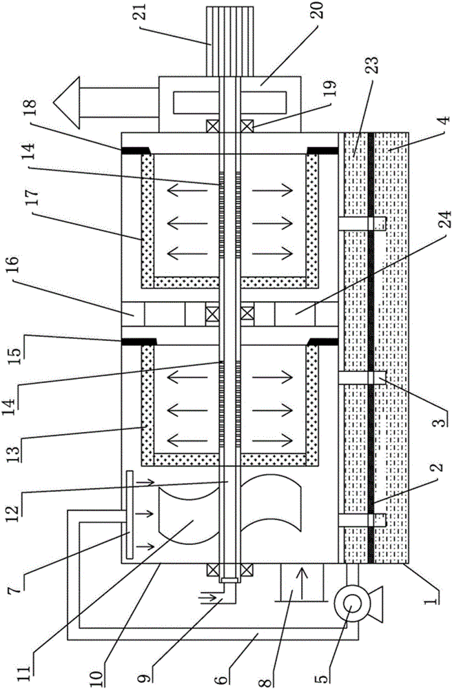 Air purifier with relatively high filter efficiency for purifying air