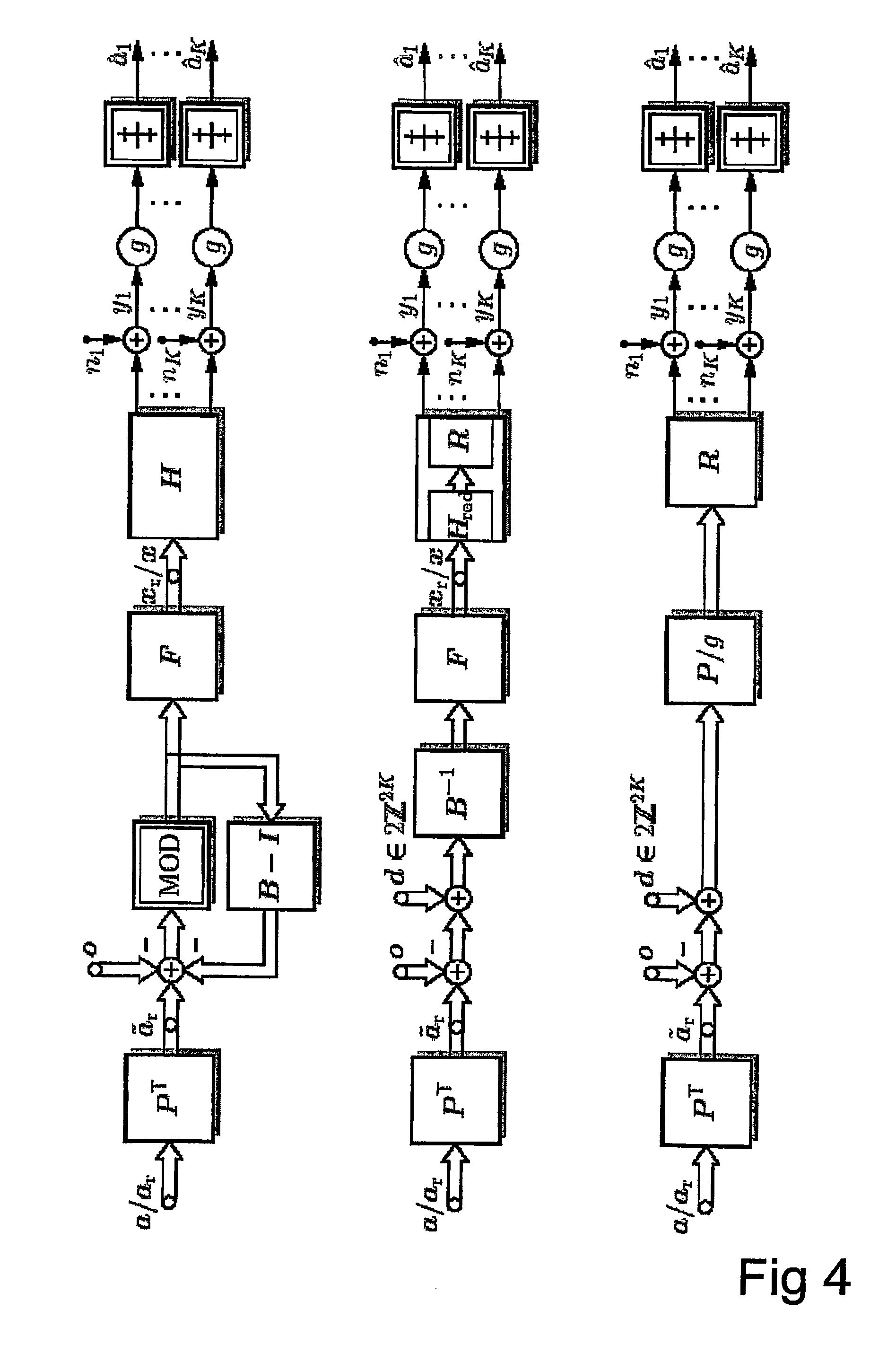 Nonlinear precoding method for a digital broadcast channel
