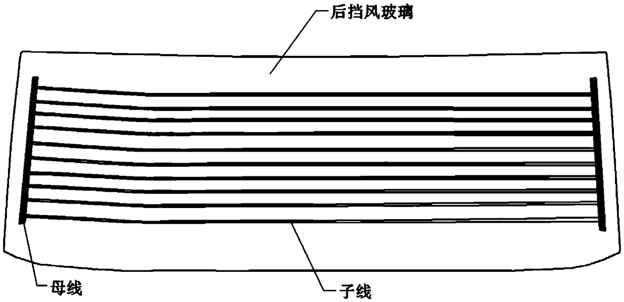 A manufacturing method of automobile glass heater wire printing screen plate